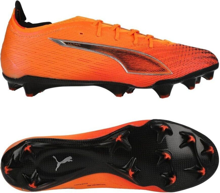Ultra 6 Carbon FG Hot Pursuit - Varmebrann/ Svart/rød - Gress (FG), størrelse 42½