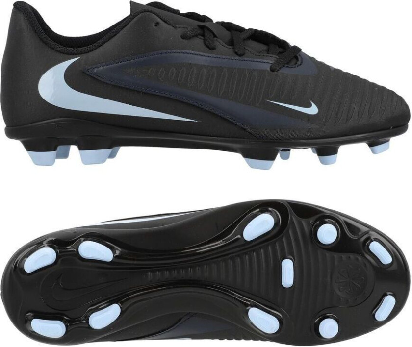 Phantom 6 Club Low Cut MG Shadow - Svart/Isblå Barn - Multi Ground (MG), størrelse 36