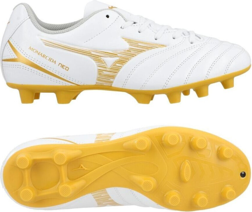 Monarcida Neo Iii Select Fg Bright Gold - Hvit/gull Barn - Gress (Fg), størrelse 38