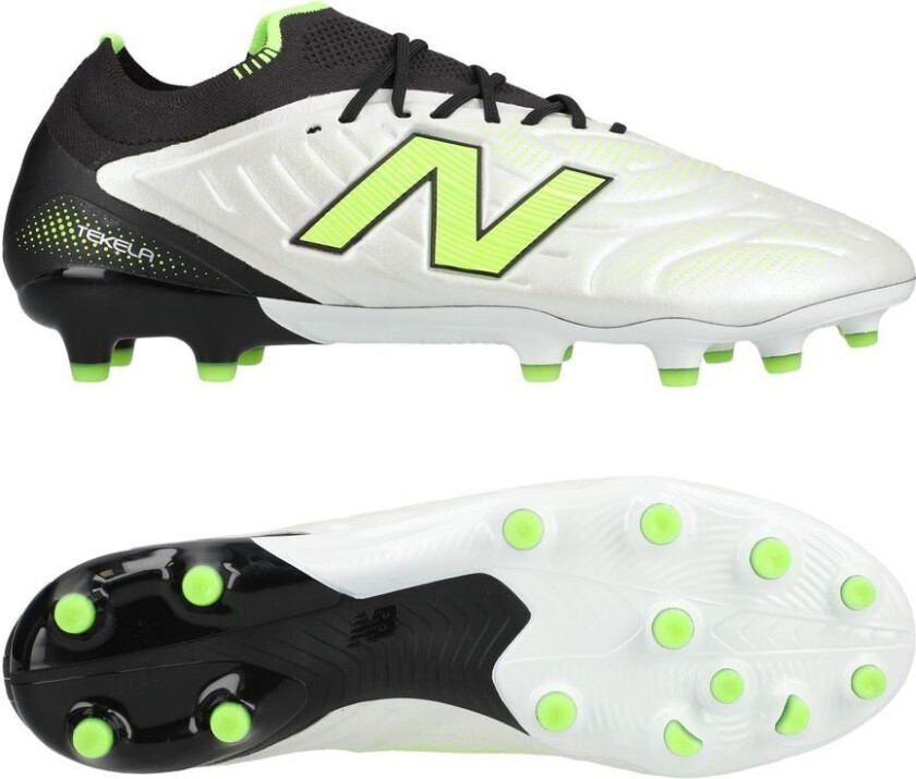 Tekela V5 Elite Low Cut MG Lime Light - Hvit/Grønn - Multi Ground (MG), størrelse 42½