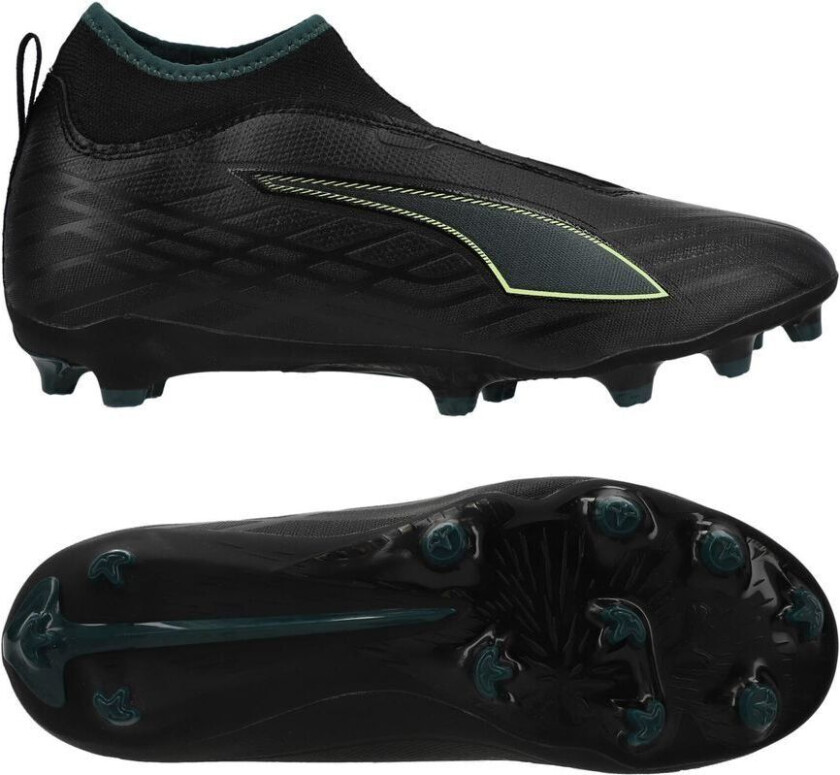 Ultra 6 Match + Laceless FG/AG Eclipse - Svart/Grønn/Green Barn, størrelse 38