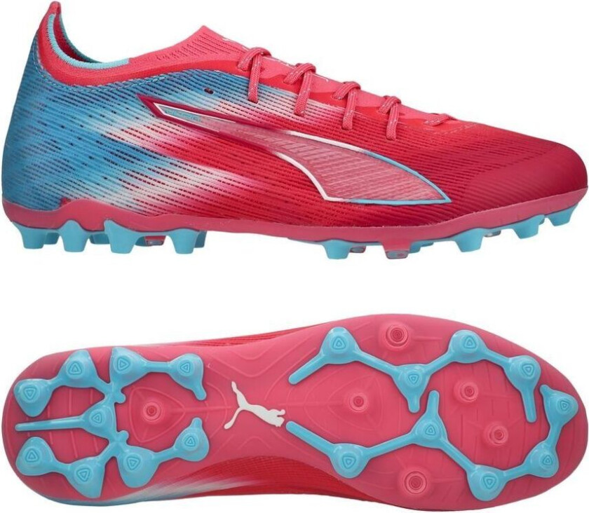 Ultra 6 Ultimate MG Re-charge - Hero Blå/Sunset Pink/Garnet Rose - Multi Ground (MG), størrelse 40½