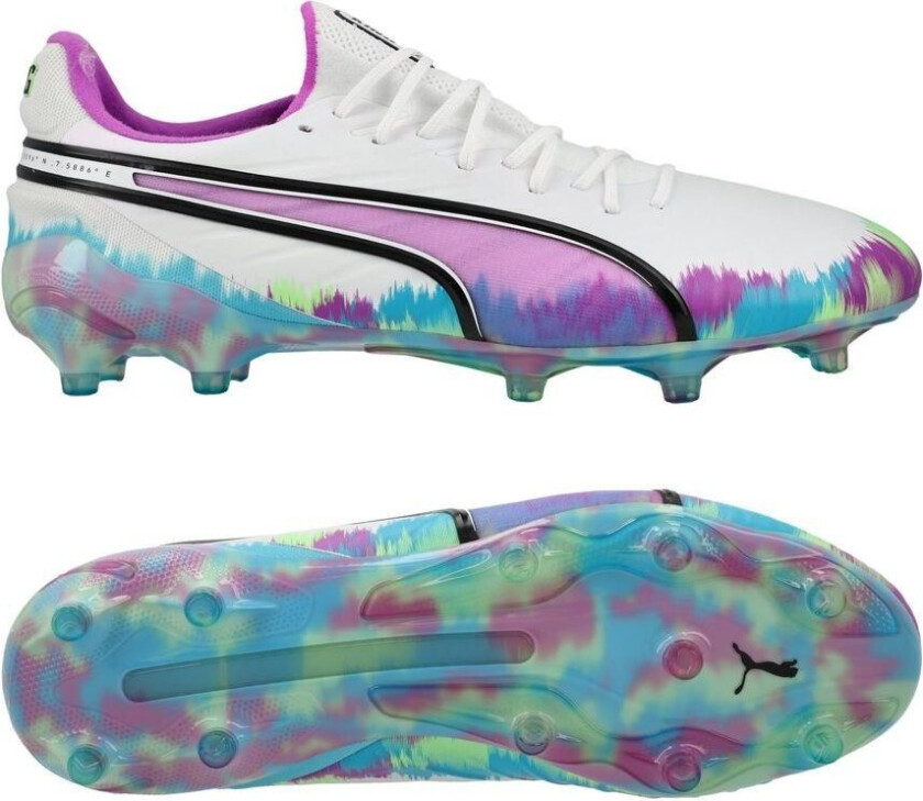 King Ultimate Fg/ag Brilliance - White/clyde Royal/ren Magenta/fizzy Apple Limited Edition, størrelse 40