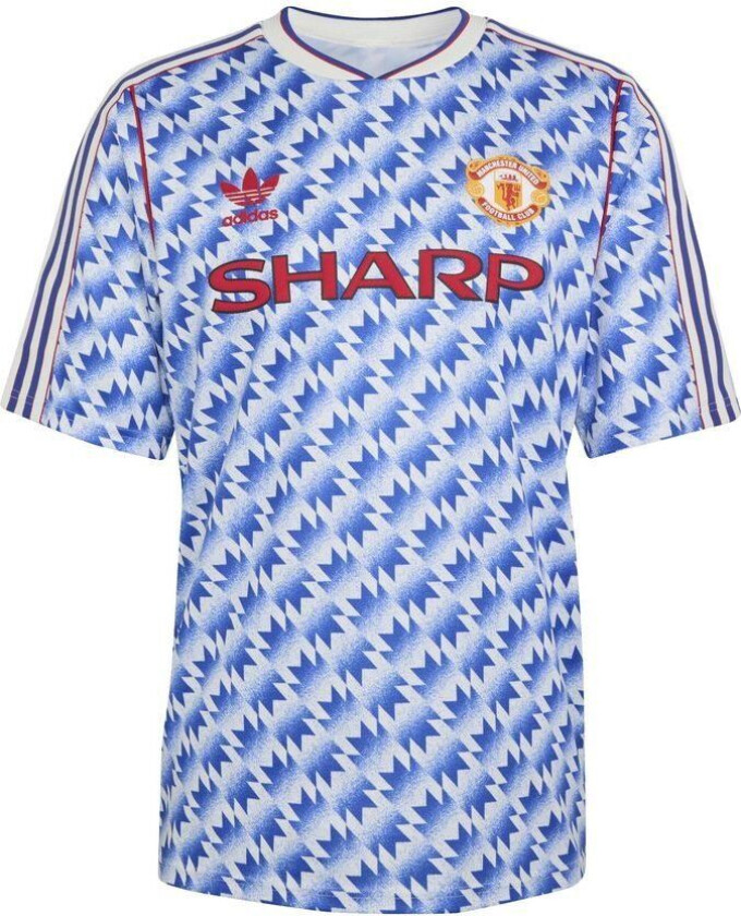 Manchester United Bortedrakt 1990/92 - adidas, størrelse X-Large