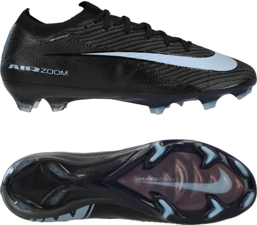Air Zoom Mercurial Vapor 16 Elite FG Shadow - Svart/Isblå - Gress (FG), størrelse 47