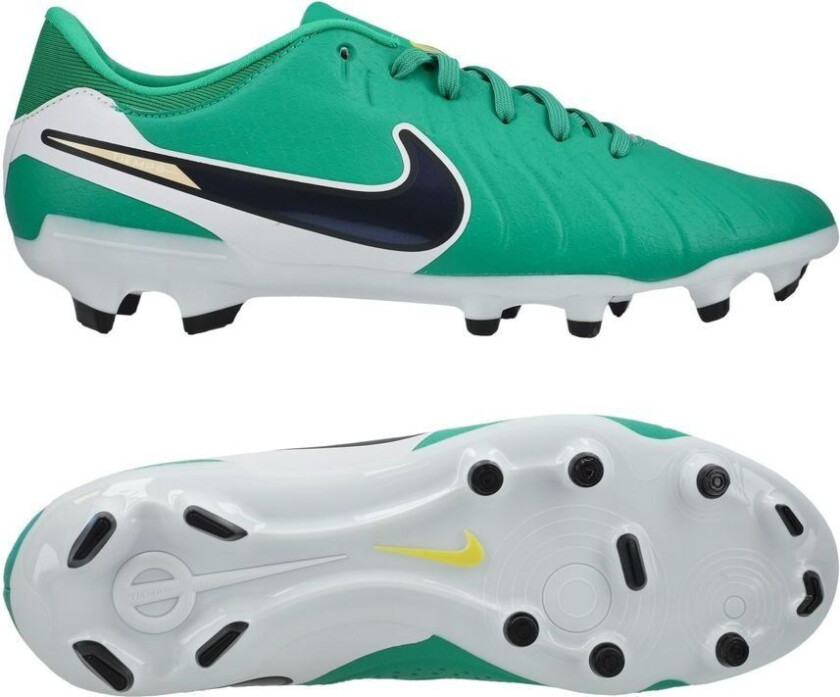 Tiempo Legend 10 Academy FG Fear Nothing - Grønn/Mørk Obsidian - Gress (FG), størrelse 36½
