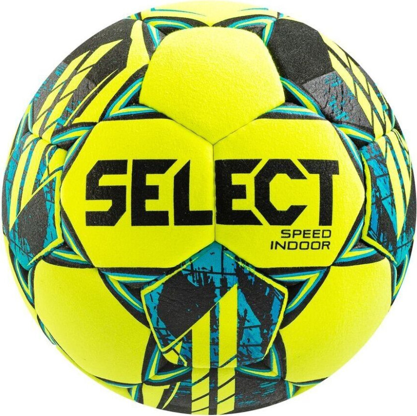 Fotball Speed Indoor V23 - Gul/Blå, størrelse Ball SZ. 4