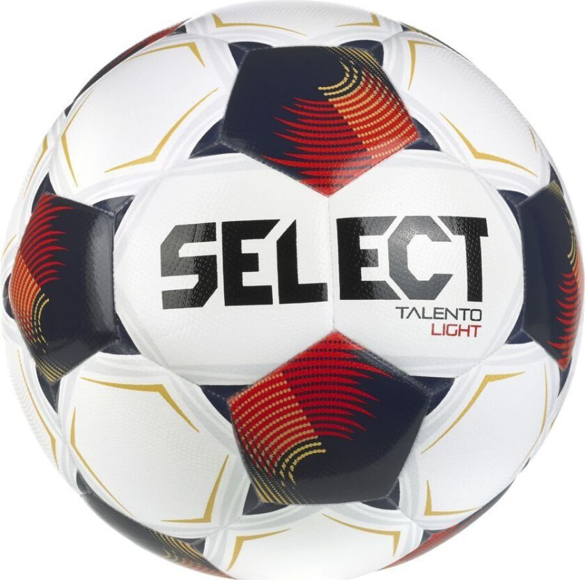 Fotball Talento Light V26 - Hvit/rød, størrelse Ball SZ. 5