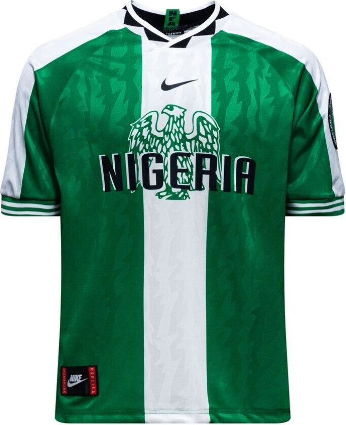 Nigeria Hjemmedrakt 1996 Reissue - Nike, størrelse Large