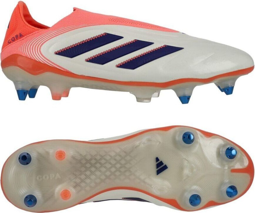 Copa Pure Elite Iii Laceless Sg Coral Blaze - Off White/lucid Blue/oransje - Vått Gress (Sg), størrelse 40