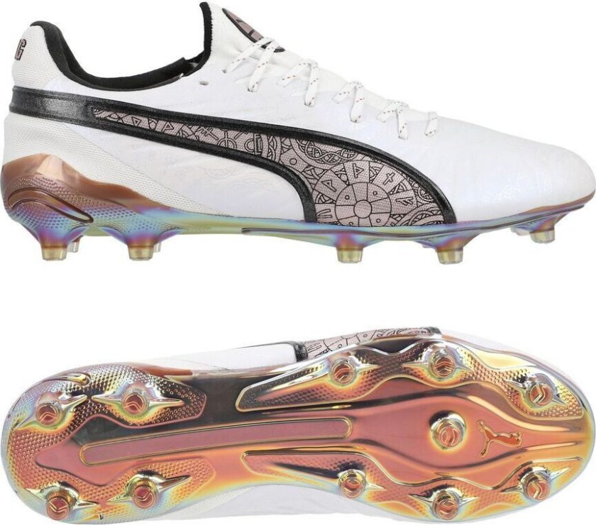 X Unisport King Ultimate Fg/ag Vikings - White/mint Melt/ Svart Limited Edition, størrelse 42½