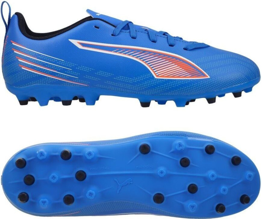 Ultra 6 Play MG Untamed - Ultra Blue/ White/rød Barn - Multi Ground (MG), størrelse 37½