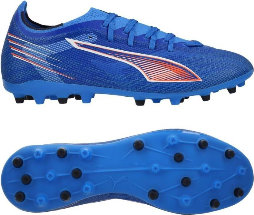 Ultra 6 Match MG Untamed - Ultra Blue/ White/rød - Multi Ground (MG), størrelse 43