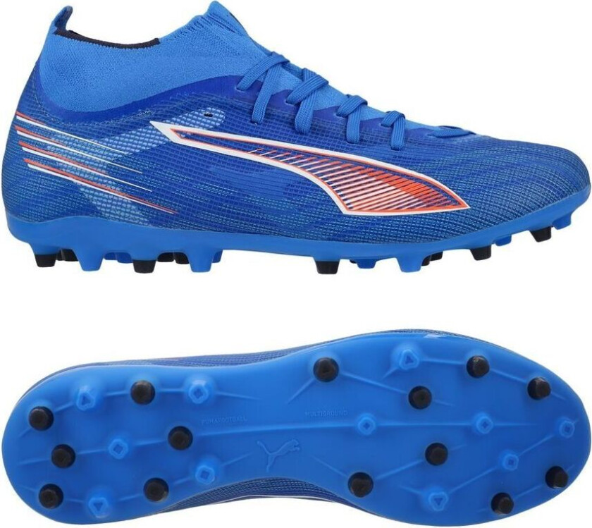 Ultra 6 Match + MG Untamed - Ultra Blue/ White/rød - Multi Ground (MG), størrelse 43