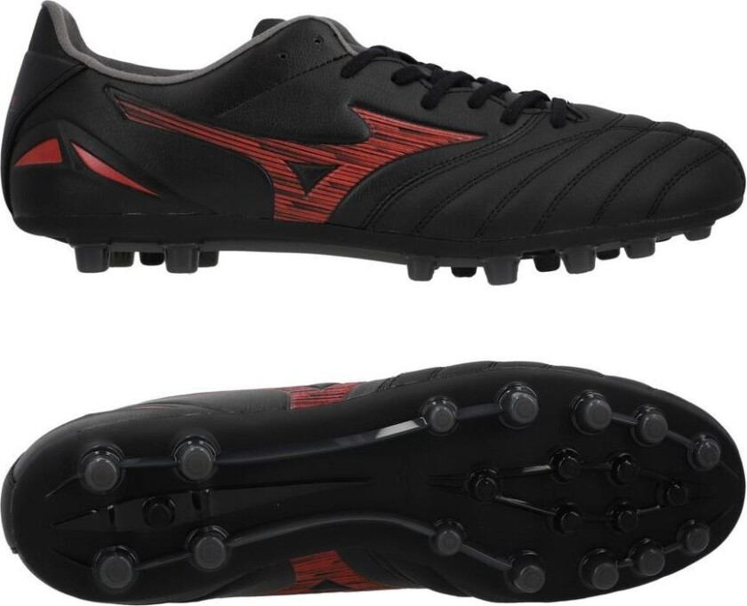 Morelia Neo IV Pro AG Shadow Gem - Svart/rød - Kunstgress (AG), størrelse 40
