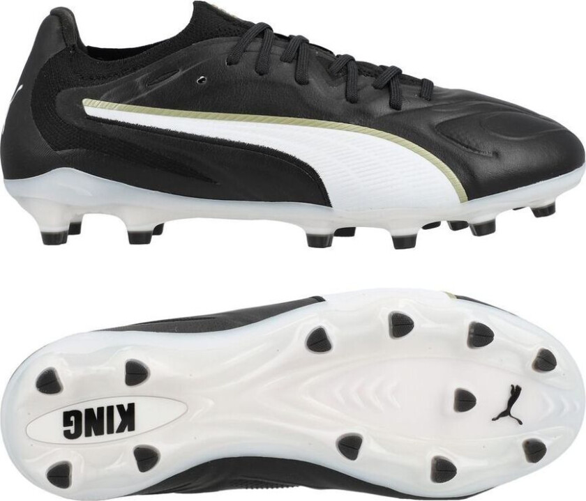 King 20 Ultimate Fg/ag Eclipse - Svart/ White/ Gold, størrelse 42½