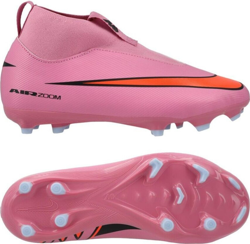 Air Zoom Mercurial Superfly 10 Academy Mg Scary Good - Magisk Flamingo/svart/oransje Barn - Multi Ground (Mg), størrelse 36