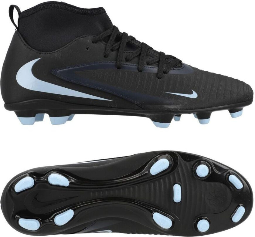 Phantom 6 Club High Cut MG Shadow - Svart/Isblå - Multi Ground (MG), størrelse 45