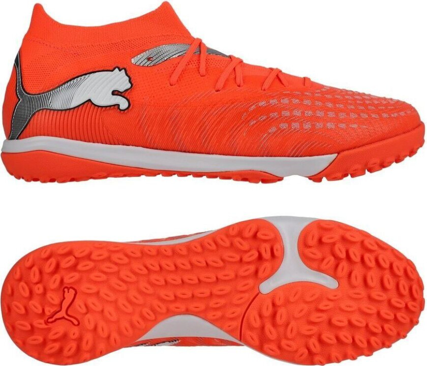 Future 9 Match TT Unleashed - rød/ White/ Svart/ Sølv - Turf (TF), størrelse 45