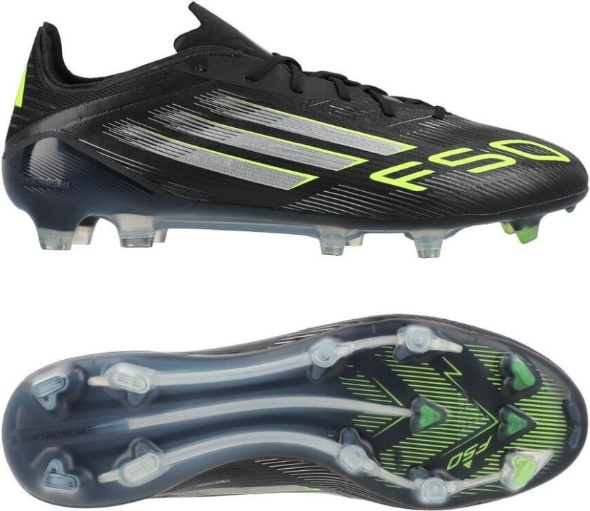 F50 Elite Fg Electric Stealth - Svart/metall/sitron - Gress (Fg), størrelse 36⅔