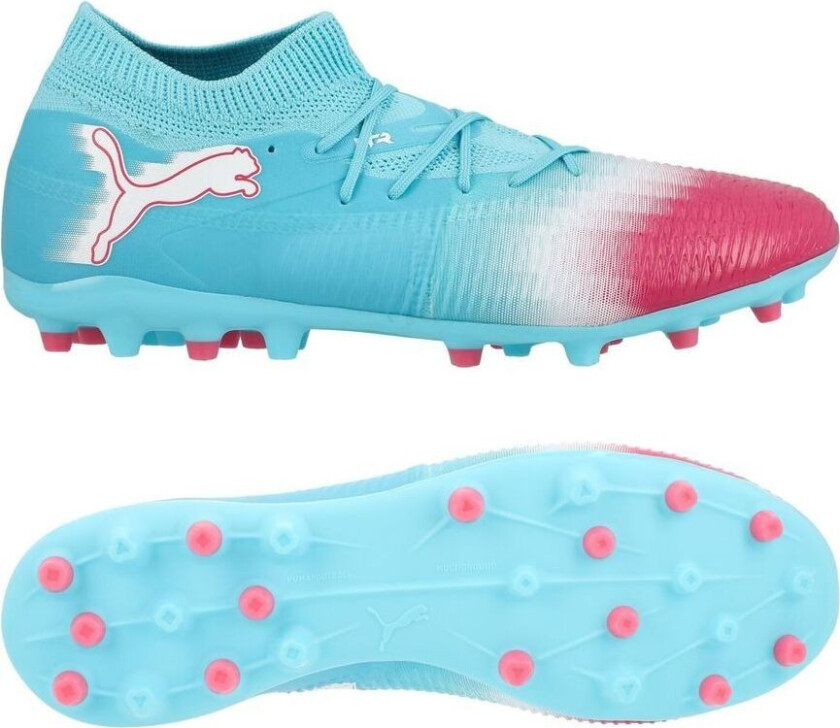 Future 8 Match MG Re-charge - Hero Blå/ White/Sunset Pink - Multi Ground (MG), størrelse 44½