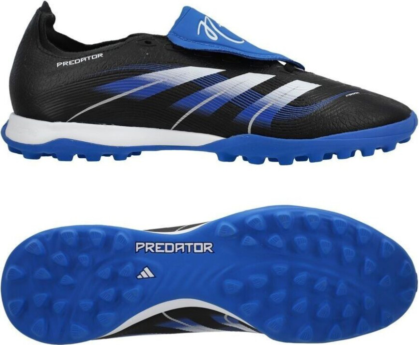 Predator League Fold-over Tongue TF Jude Bellingham - Svart/Fottøy Hvit/Blå - Turf (TF), størrelse 42