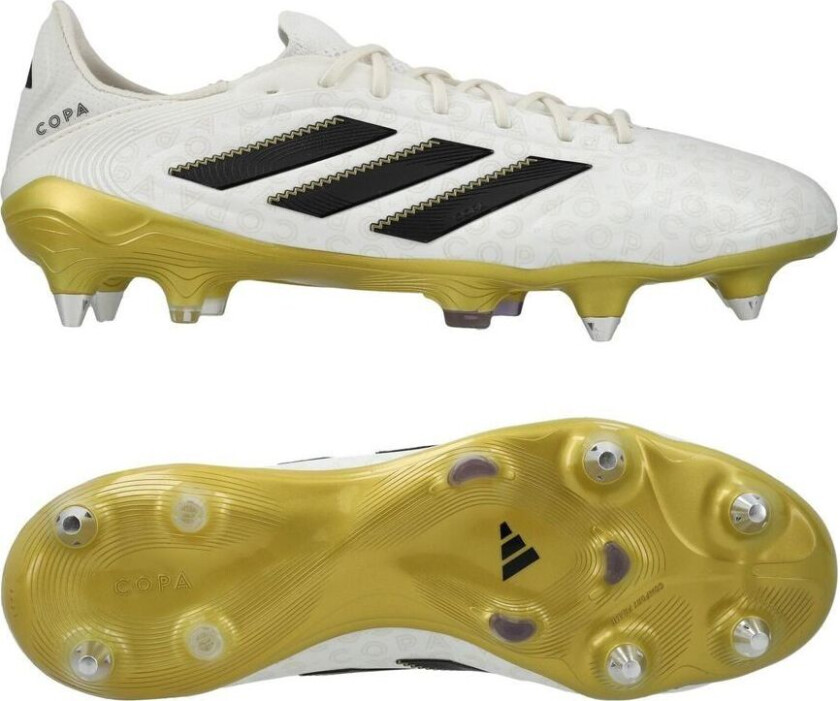 Copa Pure Elite III SG Road to Glory - Fottøy Hvit/Sølv/Svart/Gull Metallisk - Vått gress (SG), størrelse 38