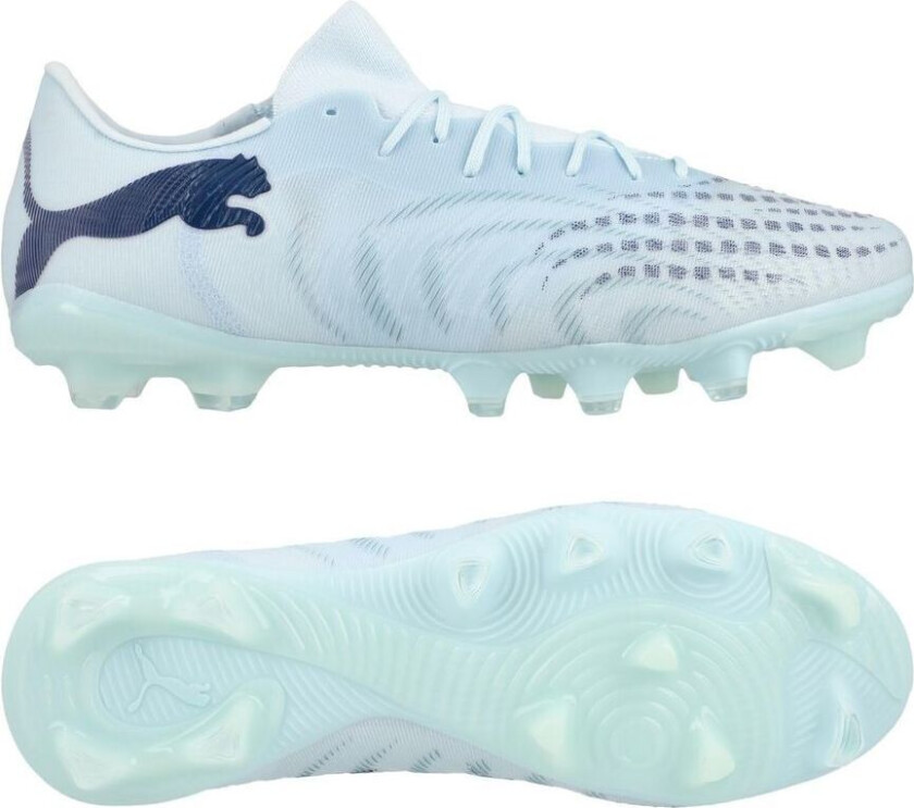 Future 9 Match Fusion Low Cut FG/AG Dreamrush - Isblå/Blue Jewel, størrelse 41
