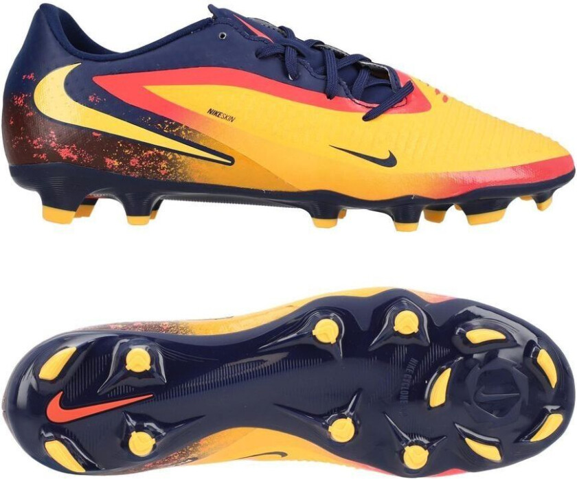 Phantom 6 Academy Low Cut MG Erling Haaland Personal Edition - Laser Oransje/Gul/Blå - Multi Ground (MG), størrelse 44½