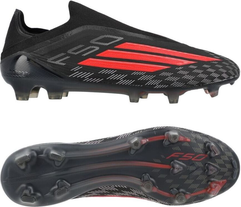 F50 Elite Laceless Fg Immortal Dna - Svart/lucid Red - Gress (Fg), størrelse 38⅔