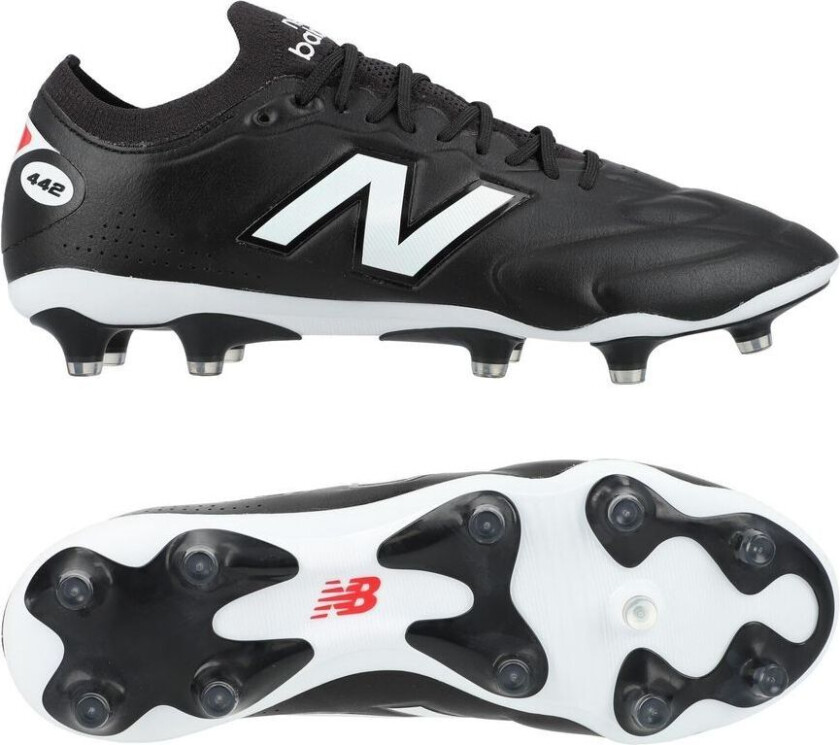 442 V3 Elite Knit Fg Core - Svart/hvit - Gress (Fg), størrelse 44