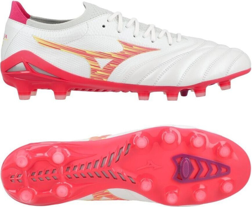 Morelia Neo Iv Beta Made In Japan Fg Blazing Flair - Hvit/rosa/rosa - Gress (Fg), størrelse 44½
