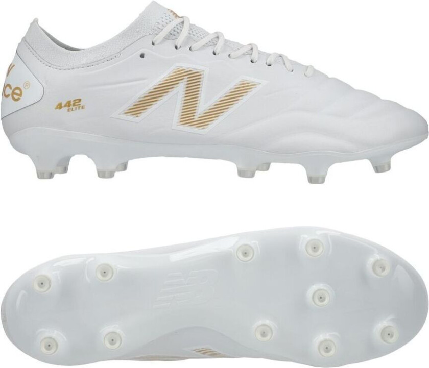 442 V2 Elite Fg 10 Year - Hvit/gull - Gress (Fg), størrelse 39½