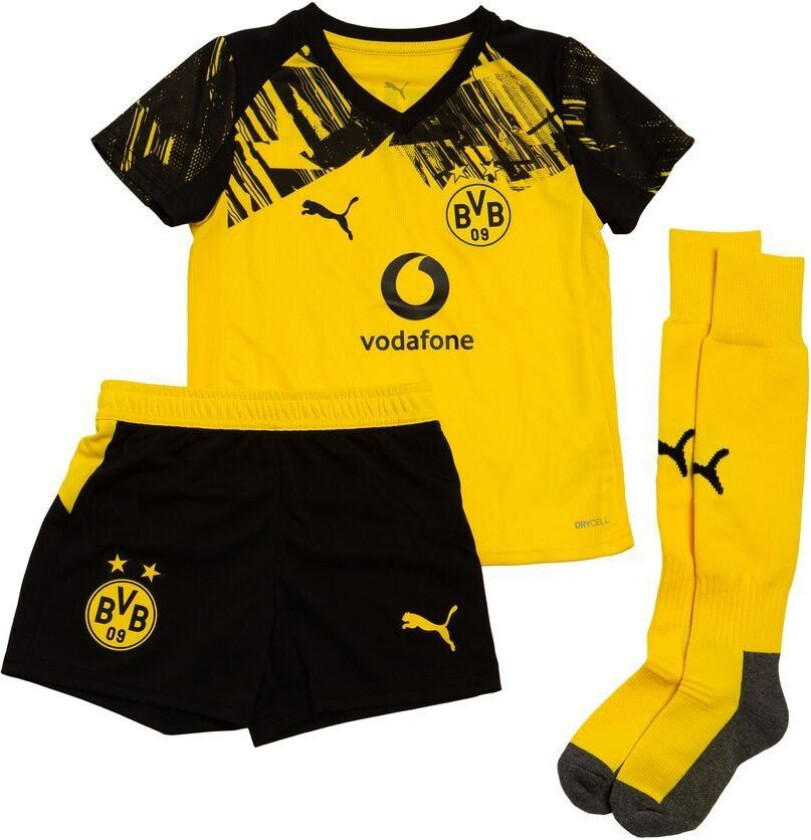 Dortmund Hjemmedrakt 2025/26 Mini-kit Barn - PUMA, størrelse 110 cm