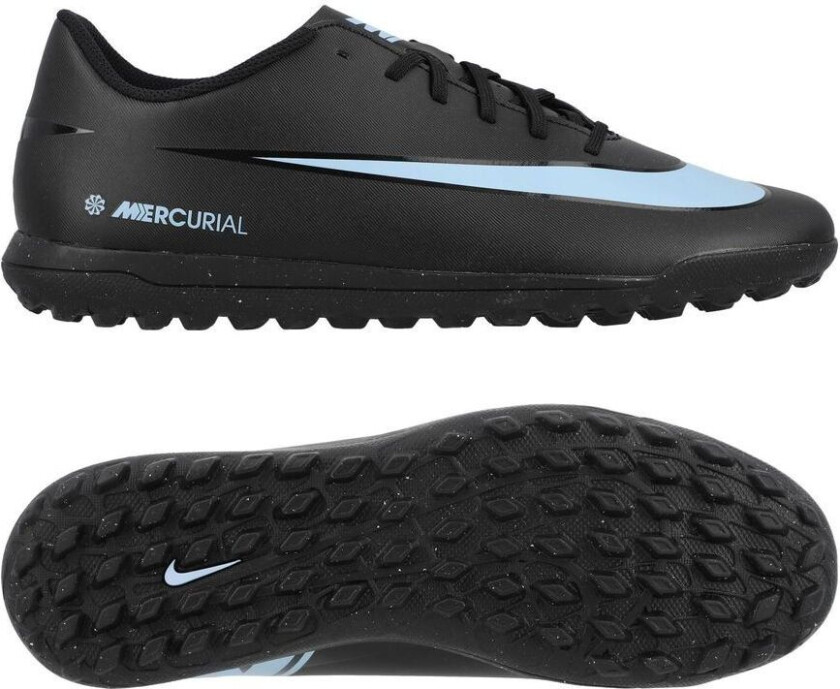 Mercurial Vapor 16 Club TF Shadow - Svart/Isblå - Turf (TF), størrelse 36