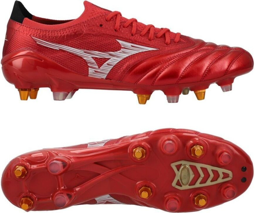 Morelia Neo IV Beta Made in Japan SG Ruby Red - Rød/Hvit/Svart - Vått gress (SG), størrelse 41