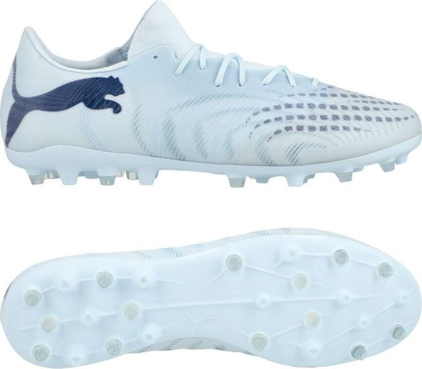 Future 9 Match Fusion Low Cut MG Dreamrush - Isblå/Blue Jewel - Multi Ground (MG), størrelse 45