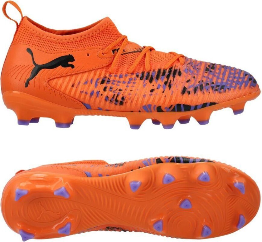 Future 8 Match FG/AG Creativity - Oransje valmue/mørk lilla/ Svart Barn LIMITED EDITION, størrelse 38½