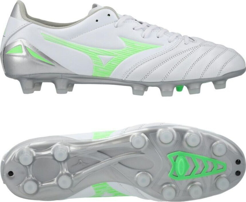 Morelia Neo IV Pro FG Frontier - Hvit/Neon Grønn/Cool Gray - Gress (FG), størrelse 40