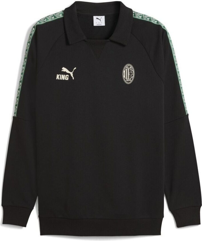 Milan Drill Top King - Svart/Grønn/Hvit - PUMA, størrelse Medium