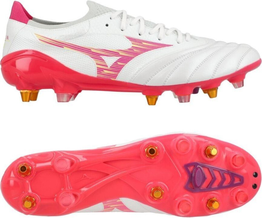 Morelia Neo Iv Beta Elite Sg Blazing Flair - Hvit/rosa/rosa - Vått Gress (Sg), størrelse 40½