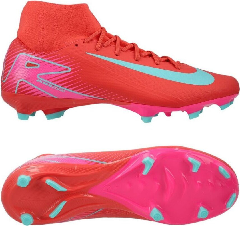 Air Zoom Mercurial Superfly 10 Academy MG Mad Energy - Rød/Grønn - Multi Ground (MG), størrelse 45
