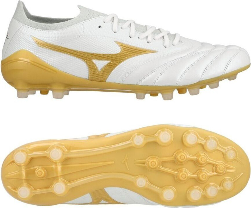 Morelia Neo Iv Beta Made In Japan Ag Bright Gold - Hvit/gull/cool Gray - Kunstgress (Ag), størrelse 42
