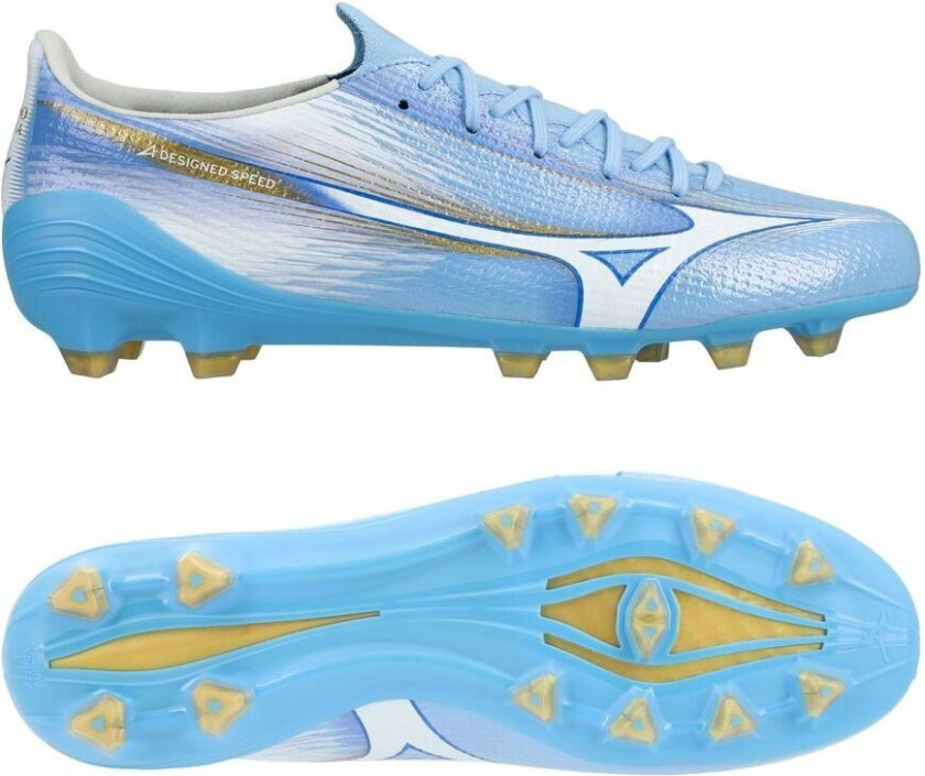 Alpha III Made in Japan FG Unity Sky - Pastellblå/Hvit - Gress (FG), størrelse 46