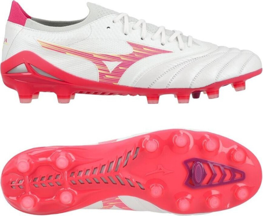 Morelia Neo Iv Beta Elite Fg Blazing Flair - Hvit/rosa/rosa - Gress (Fg), størrelse 45