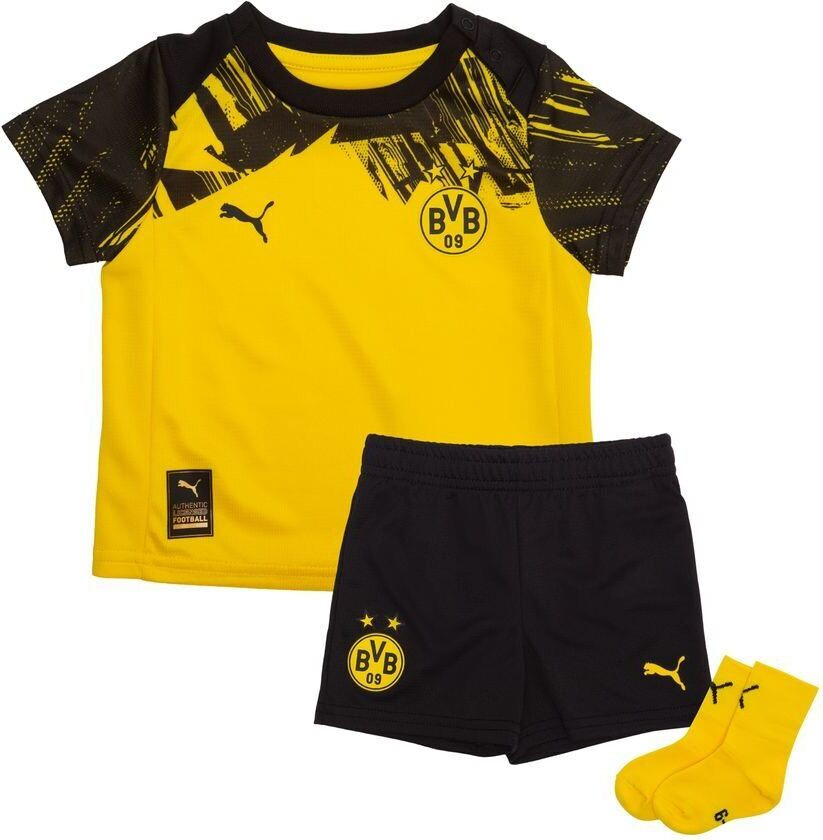 Dortmund Hjemmedrakt 2025/26 Babysett Barn - PUMA, størrelse 68 cm