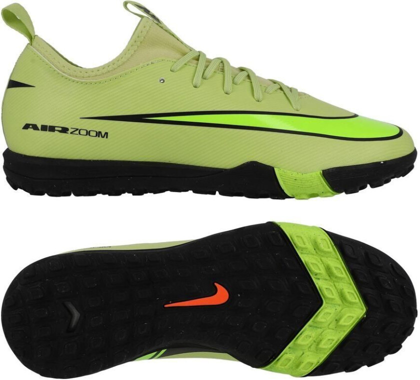 Air Zoom Mercurial Vapor 16 Academy TF Max Voltage - Gønn/Volt/Hyper Crimson Barn - Turf (TF), størrelse 33½