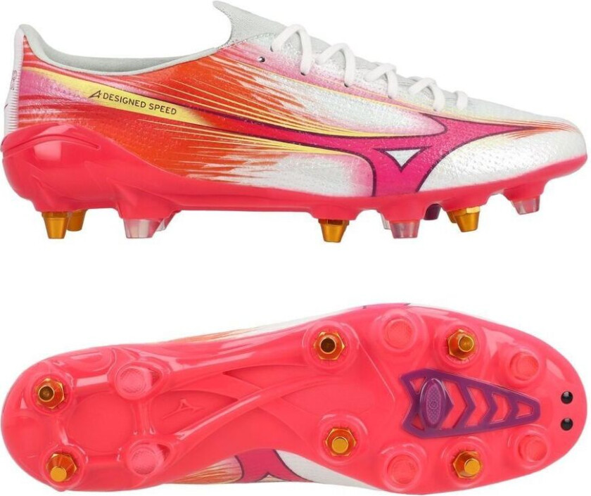 Alpha Iii Elite Sg Blazing Flair - Hvit/rosa - Vått Gress (Sg), størrelse 44