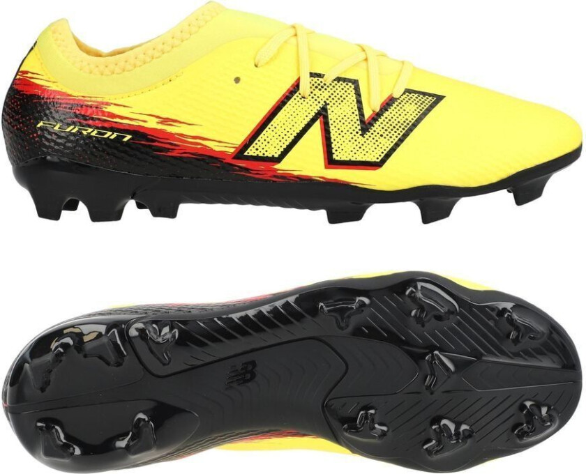 Furon V8 Team Fg Live Wire - Gul/svart Barn - Gress (Fg), størrelse 37