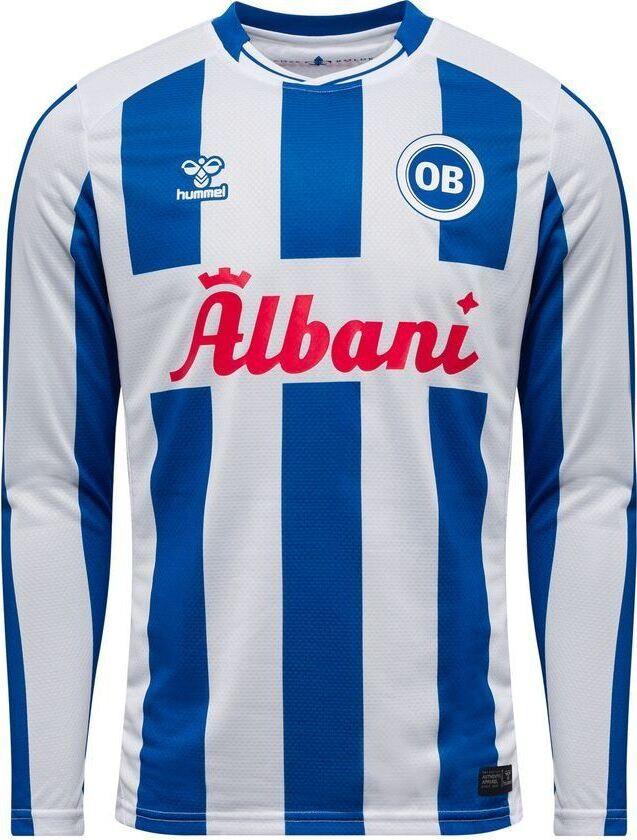Odense Boldklub Hjemmedrakt 2025/26 Langermet - Hummel, størrelse 3XL